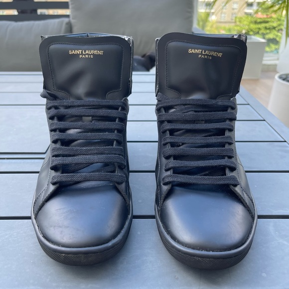 Black Saint Laurent High Tops Size 11 US / 45 EUR - Picture 10 of 12